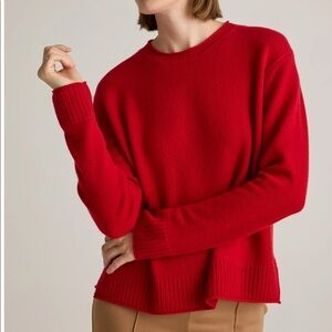quince mongolian cashmere boxy crewneck sweater